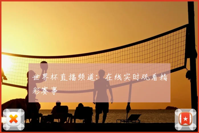 世界杯直播频道：在线实时观看精彩赛事